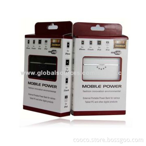 Custom Made Power Bank with LCD Lights, 6000mAh Capacity